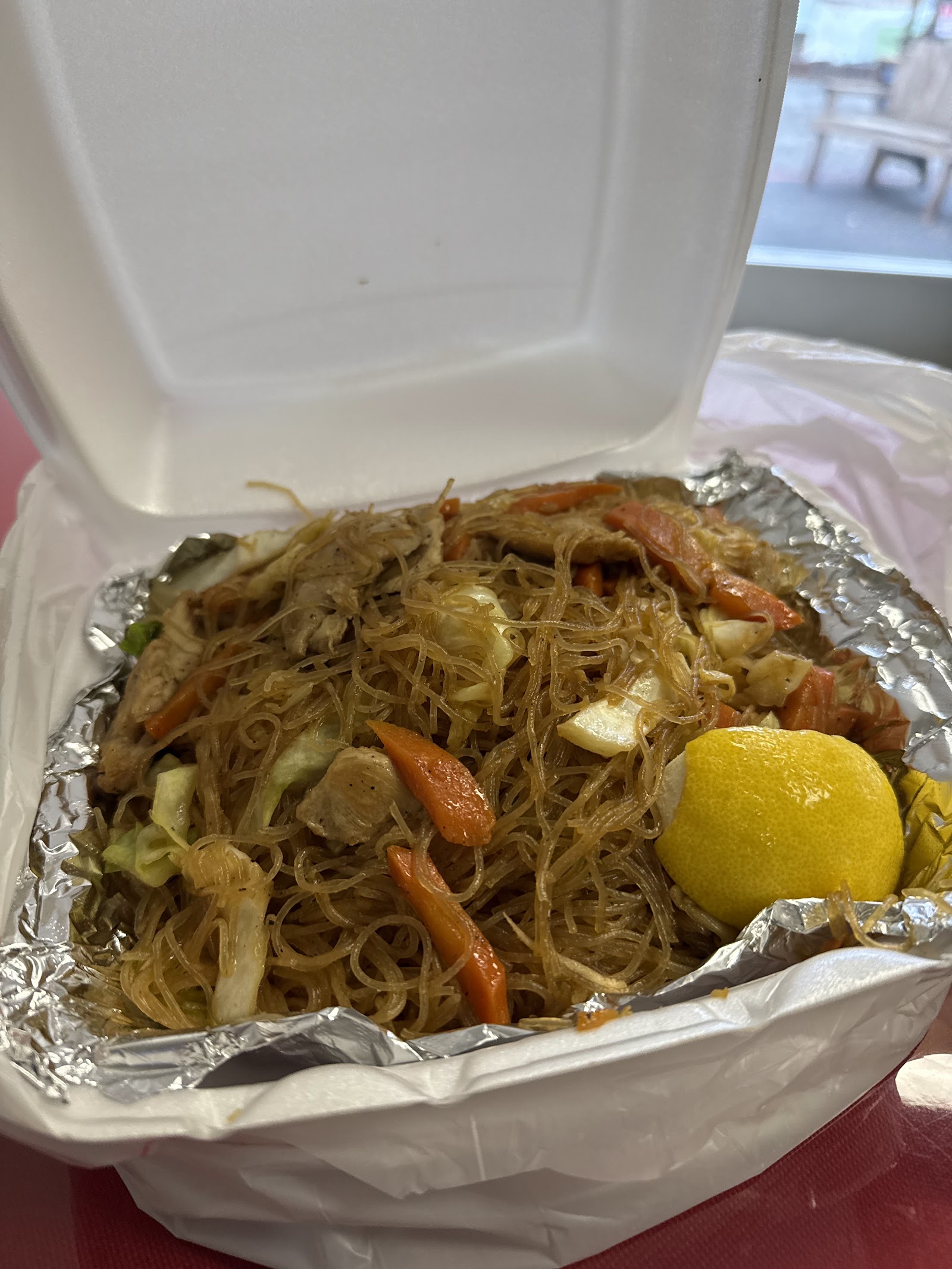 Filipino comfort food plate
