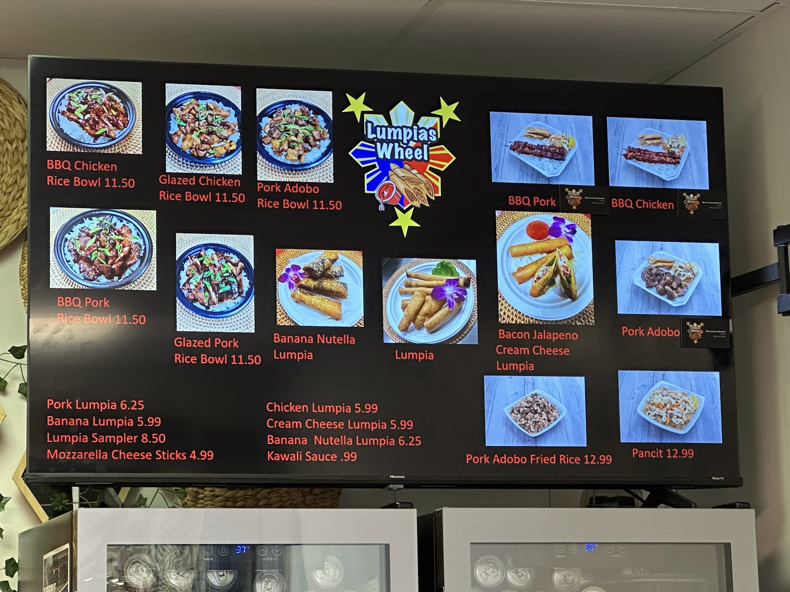 Dessert lumpia with toppings